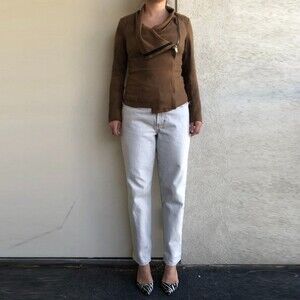 Zara Brown Suede Jacket Size S